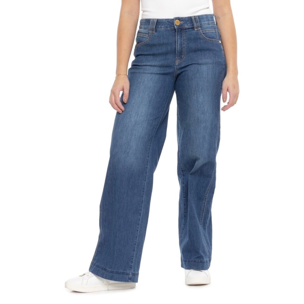 Democracy AbTechnology Skyrise Double Side Seam Wide Leg Jeans - High Rise 16